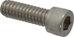 Value Collection - 1/4-20 UNC Hex Socket Drive, Socket Cap Screw - Grade 18-8 Stainless Steel, Fully Threaded, 3/4" Length Under Head - USA Tool & Supply