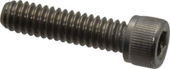 Value Collection - 1/4-20 UNC Hex Socket Drive, Socket Cap Screw - Grade 18-8 Stainless Steel, Fully Threaded, 1" Length Under Head - USA Tool & Supply