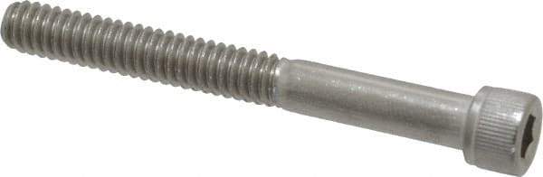 Value Collection - 1/4-20 UNC Hex Socket Drive, Socket Cap Screw - Grade 18-8 Stainless Steel, Partially Threaded, 2-1/4" Length Under Head - USA Tool & Supply