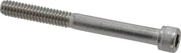 Value Collection - 1/4-20 UNC Hex Socket Drive, Socket Cap Screw - Grade 18-8 Stainless Steel, Partially Threaded, 2-1/2" Length Under Head - USA Tool & Supply