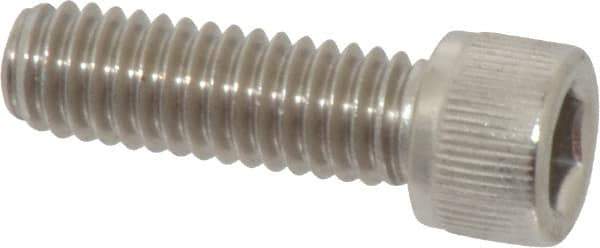 Value Collection - 5/16-18 UNC Hex Socket Drive, Socket Cap Screw - Grade 18-8 Stainless Steel, Fully Threaded, 1" Length Under Head - USA Tool & Supply