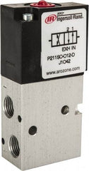 ARO/Ingersoll-Rand - 1/8", 3-Way Stacking Solenoid Valve - 120 VAC, 0.2 CV Rate, 2.4" High - USA Tool & Supply