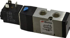 ARO/Ingersoll-Rand - 1/4", 4-Way 2-Position Maxair Stacking Solenoid Valve - 120 VAC, 0.7 CV Rate, 1.37" High - USA Tool & Supply