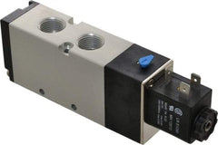 ARO/Ingersoll-Rand - 3/8", 4-Way 2-Position Maxair Stacking Solenoid Valve - 120 VAC, 1.65 CV Rate, 1.81" High - USA Tool & Supply