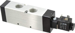 ARO/Ingersoll-Rand - 1/2", 4-Way 2-Position Maxair Stacking Solenoid Valve - 120 VAC, 4.32 CV Rate, 1.97" High - USA Tool & Supply