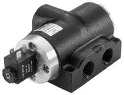 ARO/Ingersoll-Rand - 1/2", K Series 4-Way High Flow Stacking Solenoid Valve - 120 VAC, 2.57 CV Rate, 2.56" High - USA Tool & Supply