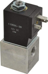 ARO/Ingersoll-Rand - 1/4", CAT Series 3-Way 2-Position Body Ported Stacking Solenoid Valve - 12 VDC, 0.2 CV Rate, 3-1/2" High - USA Tool & Supply