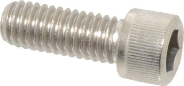 Value Collection - 3/8-16 UNC Hex Socket Drive, Socket Cap Screw - Grade 18-8 Stainless Steel, Fully Threaded, 1" Length Under Head - USA Tool & Supply