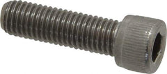Value Collection - 1/4-28 UNF Hex Socket Drive, Socket Cap Screw - Grade 18-8 Stainless Steel, 7/8" Length Under Head - USA Tool & Supply