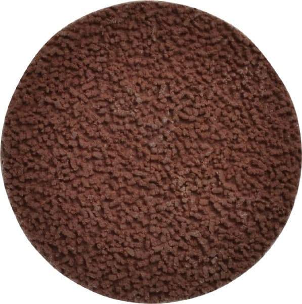 Made in USA - 2" Disc Diam, 320 Grit, Aluminum Oxide Quick Change Disc - Type S Attaching System, Coated, Brown, Extra Fine Grade - USA Tool & Supply