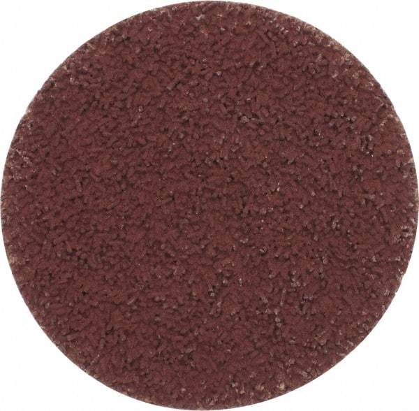 Made in USA - 2" Disc Diam, 600 Grit, Aluminum Oxide Quick Change Disc - Type S Attaching System, Coated, Brown, Super Fine Grade - USA Tool & Supply