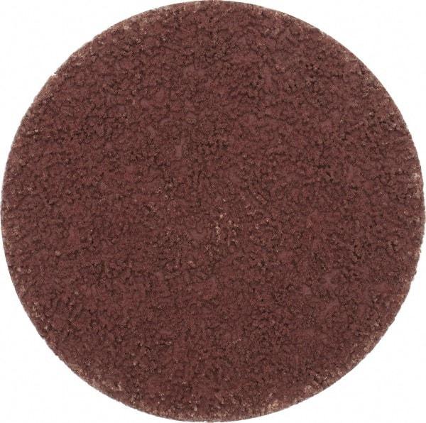 Made in USA - 3" Disc Diam, 120 Grit, Aluminum Oxide Quick Change Disc - Type S Attaching System, Coated, Brown, Fine Grade - USA Tool & Supply