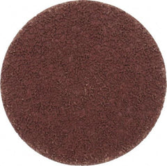 Made in USA - 3" Disc Diam, 120 Grit, Aluminum Oxide Quick Change Disc - Type S Attaching System, Coated, Brown, Fine Grade - USA Tool & Supply