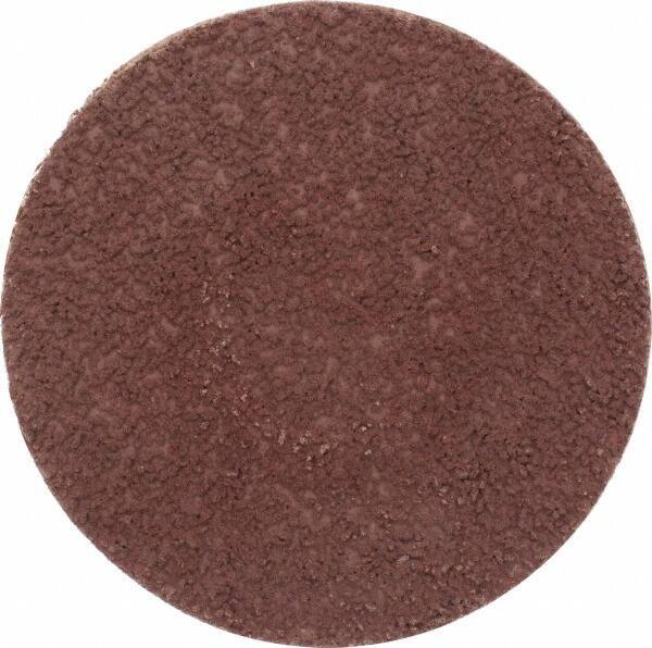 Made in USA - 3" Disc Diam, 180 Grit, Aluminum Oxide Quick Change Disc - Type S Attaching System, Coated, Brown, Very Fine Grade - USA Tool & Supply