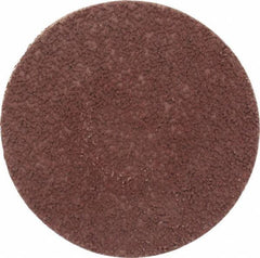 Made in USA - 3" Disc Diam, 180 Grit, Aluminum Oxide Quick Change Disc - Type S Attaching System, Coated, Brown, Very Fine Grade - USA Tool & Supply
