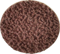 Made in USA - 1-1/2" Disc Diam, 80 Grit, Aluminum Oxide Quick Change Disc - Type R Attaching System, Coated, Brown, Medium Grade - USA Tool & Supply