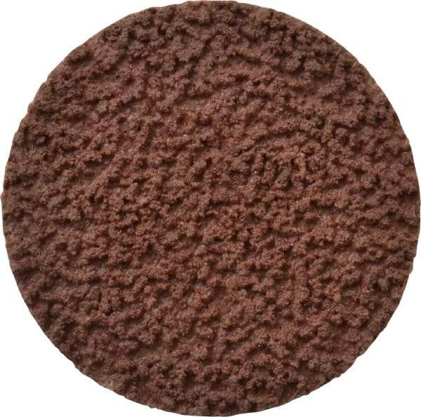 Made in USA - 1-1/2" Disc Diam, 120 Grit, Aluminum Oxide Quick Change Disc - Type R Attaching System, Coated, Brown, Fine Grade - USA Tool & Supply