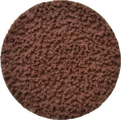 Made in USA - 1-1/2" Disc Diam, 120 Grit, Aluminum Oxide Quick Change Disc - Type R Attaching System, Coated, Brown, Fine Grade - USA Tool & Supply