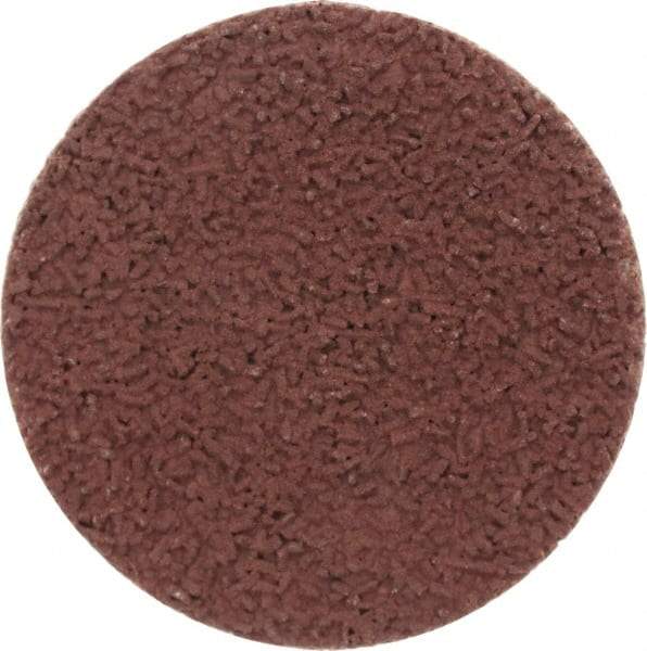 Made in USA - 1-1/2" Disc Diam, 400 Grit, Aluminum Oxide Quick Change Disc - Type R Attaching System, Coated, Brown, Super Fine Grade - USA Tool & Supply