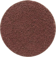 Made in USA - 1-1/2" Disc Diam, 400 Grit, Aluminum Oxide Quick Change Disc - Type R Attaching System, Coated, Brown, Super Fine Grade - USA Tool & Supply