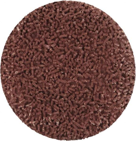 Made in USA - 1-1/2" Disc Diam, 600 Grit, Aluminum Oxide Quick Change Disc - Type R Attaching System, Coated, Brown, Super Fine Grade - USA Tool & Supply