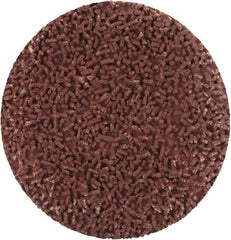 Made in USA - 1-1/2" Disc Diam, 600 Grit, Aluminum Oxide Quick Change Disc - Type R Attaching System, Coated, Brown, Super Fine Grade - USA Tool & Supply