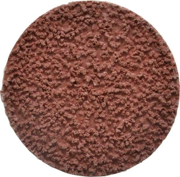 Made in USA - 2" Disc Diam, 80 Grit, Aluminum Oxide Quick Change Disc - Type R Attaching System, Coated, Brown, Medium Grade - USA Tool & Supply