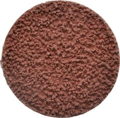 Made in USA - 2" Disc Diam, 80 Grit, Aluminum Oxide Quick Change Disc - Type R Attaching System, Coated, Brown, Medium Grade - USA Tool & Supply