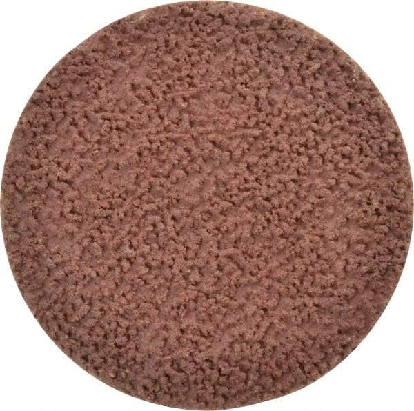 Made in USA - 2" Disc Diam, 120 Grit, Aluminum Oxide Quick Change Disc - Type R Attaching System, Coated, Brown, Fine Grade - USA Tool & Supply