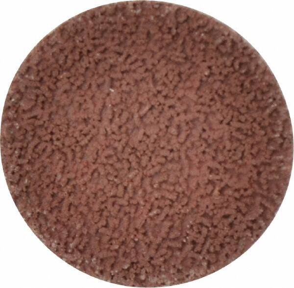 Made in USA - 2" Disc Diam, 180 Grit, Aluminum Oxide Quick Change Disc - Type R Attaching System, Coated, Brown, Very Fine Grade - USA Tool & Supply