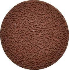Made in USA - 2" Disc Diam, 240 Grit, Aluminum Oxide Quick Change Disc - Type R Attaching System, Coated, Brown, Very Fine Grade - USA Tool & Supply