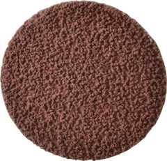 Made in USA - 3" Disc Diam, 80 Grit, Aluminum Oxide Quick Change Disc - Type R Attaching System, Coated, Brown, Medium Grade - USA Tool & Supply