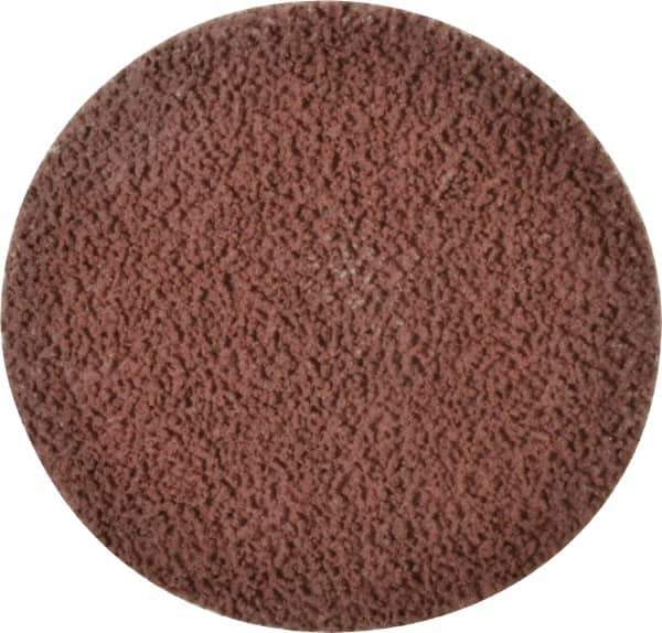 Made in USA - 3" Disc Diam, 120 Grit, Aluminum Oxide Quick Change Disc - Type R Attaching System, Coated, Brown, Fine Grade - USA Tool & Supply