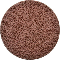 Made in USA - 3" Disc Diam, 180 Grit, Aluminum Oxide Quick Change Disc - Type R Attaching System, Coated, Brown, Very Fine Grade - USA Tool & Supply