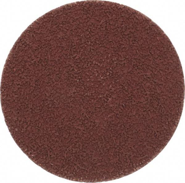 Made in USA - 3" Disc Diam, 320 Grit, Aluminum Oxide Quick Change Disc - Type R Attaching System, Coated, Brown, Extra Fine Grade - USA Tool & Supply