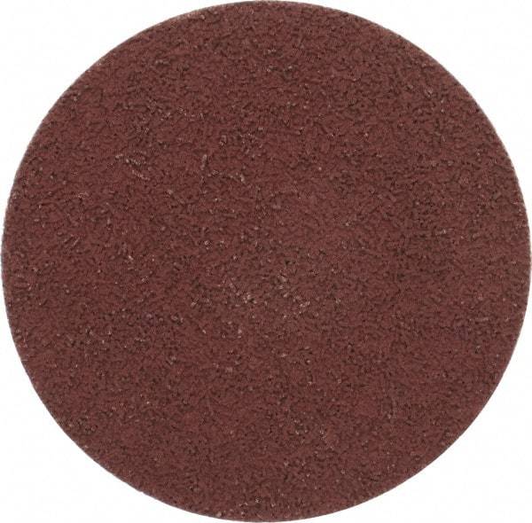 Made in USA - 3" Disc Diam, 400 Grit, Aluminum Oxide Quick Change Disc - Type R Attaching System, Coated, Brown, Super Fine Grade - USA Tool & Supply