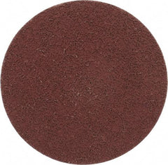 Made in USA - 3" Disc Diam, 400 Grit, Aluminum Oxide Quick Change Disc - Type R Attaching System, Coated, Brown, Super Fine Grade - USA Tool & Supply
