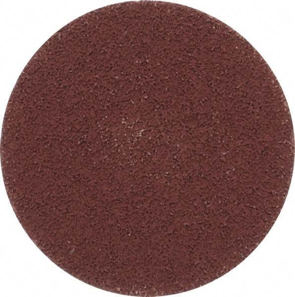 Made in USA - 3" Disc Diam, 600 Grit, Aluminum Oxide Quick Change Disc - Type R Attaching System, Coated, Brown, Super Fine Grade - USA Tool & Supply