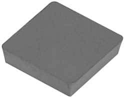 Hertel - SPG322 Grade HT10 Carbide Turning Insert - Uncoated, 90° Square, 3/8" Inscr Circle, 1/8" Thick, 1/32" Corner Radius - USA Tool & Supply