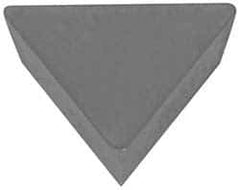 Hertel - TPG221 Grade HT10 Carbide Turning Insert - Uncoated, 60° Triangle, 1/4" Inscr Circle, 1/8" Thick, 1/64" Corner Radius - USA Tool & Supply