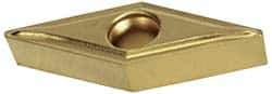 Hertel - VBMT332 LF Grade HC335 Carbide Turning Insert - TiC/TiCN/TiN Finish, 35° Diamond, 3/8" Inscr Circle, 3/16" Thick, 1/32" Corner Radius - USA Tool & Supply