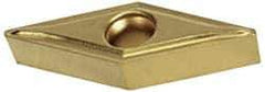 Hertel - VBMT332 LF Grade HC335 Carbide Turning Insert - TiC/TiCN/TiN Finish, 35° Diamond, 3/8" Inscr Circle, 3/16" Thick, 1/32" Corner Radius - USA Tool & Supply