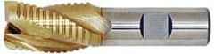 Value Collection - 1/2" Diam, 1-1/4" LOC, 3 Flute Cobalt Roughing & Finishing Square End Mill - Uncoated, 3-1/4" OAL, 1/2" Shank Diam, Weldon Shank, 30° Helix, Non-Centercutting - USA Tool & Supply
