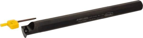 Hertel - 1.3" Min Bore Diam, 12" OAL, 1" Shank Diam, A-SVUB Indexable Boring Bar - WC..21.51 Insert, Screw Holding Method - USA Tool & Supply