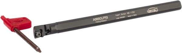 Hertel - 0.48" Min Bore Diam, 6" OAL, 3/8" Shank Diam, A-SCLP Indexable Boring Bar - CP.. 21.51 Insert, Screw Holding Method - USA Tool & Supply