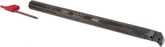 Hertel - 0.85" Min Bore Diam, 10" OAL, 5/8" Shank Diam, A-SDUP Indexable Boring Bar - DP.. Insert, Screw Holding Method - USA Tool & Supply