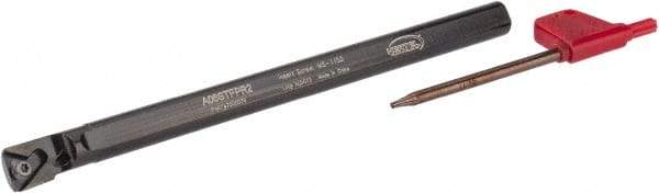 Hertel - 0.48" Min Bore Diam, 6" OAL, 3/8" Shank Diam, A-STFP Indexable Boring Bar - TP.. 21.51 Insert, Screw Holding Method - USA Tool & Supply