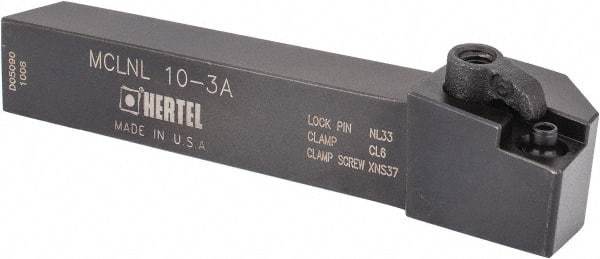 Hertel - MCLN, Left Hand Cut, 5° Lead Angle, 5/8" Shank Height x 5/8" Shank Width, Negative Rake Indexable Turning Toolholder - 4" OAL, CN..32. Insert Compatibility, Series Multi-Option - USA Tool & Supply