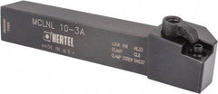 Hertel - MCLN, Left Hand Cut, 5° Lead Angle, 5/8" Shank Height x 5/8" Shank Width, Negative Rake Indexable Turning Toolholder - 4" OAL, CN..32. Insert Compatibility, Series Multi-Option - USA Tool & Supply