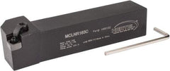 Hertel - MCLN, Right Hand Cut, 5° Lead Angle, 1" Shank Height x 1" Shank Width, Negative Rake Indexable Turning Toolholder - 5" OAL, CN..32. Insert Compatibility, Series Multi-Option - USA Tool & Supply